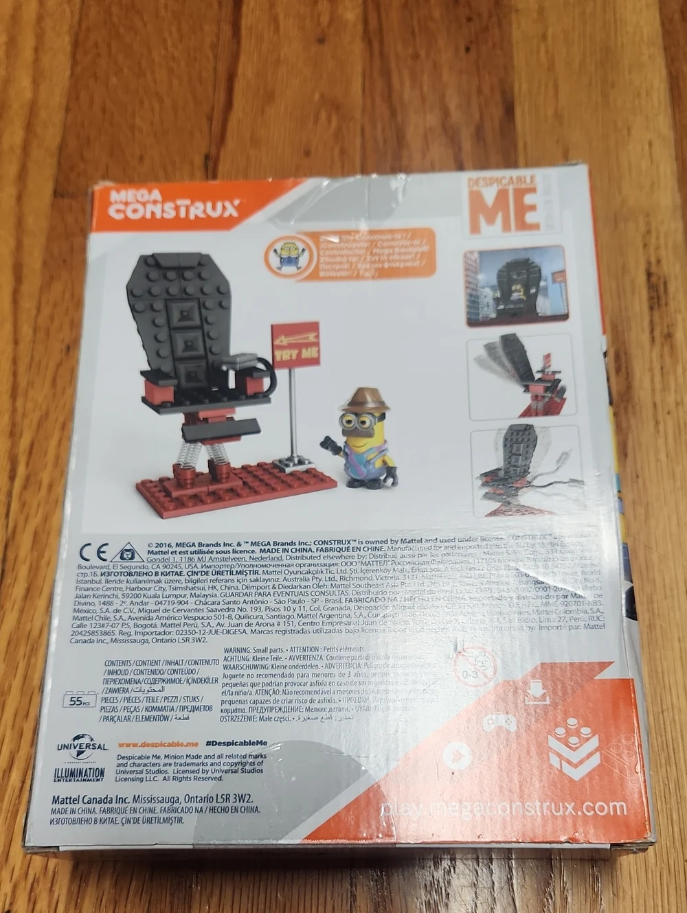 Despicable Me Chair-O-Matic Building Set - Red, NWT
